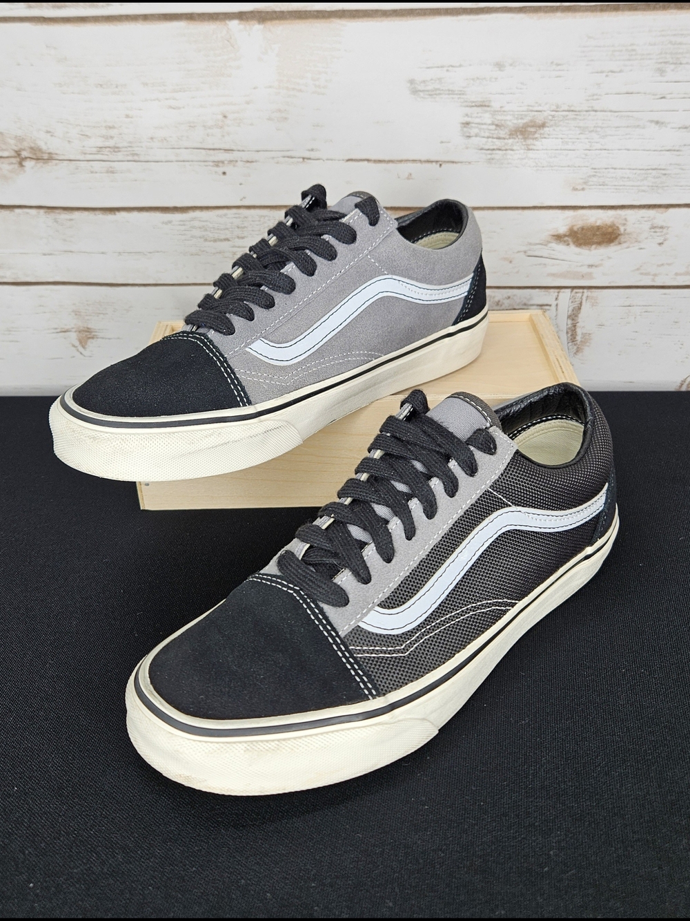 Vans Old Skool Two Toned Black and Gray Size Men 8 Women 9.5